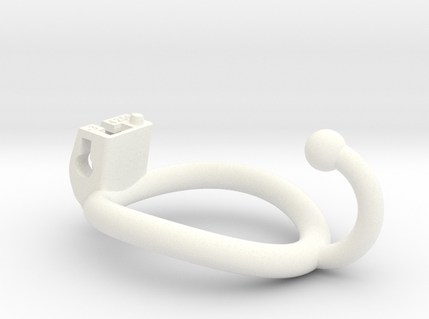 Cherry Keeper Ring - 42x50mm -3° ~46.1mm Ball Hook in White Processed Versatile Plastic