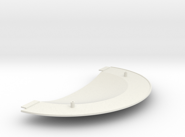 1/2500 Orion Class Front Lower Saucer Ultra-Detail in White Natural Versatile Plastic