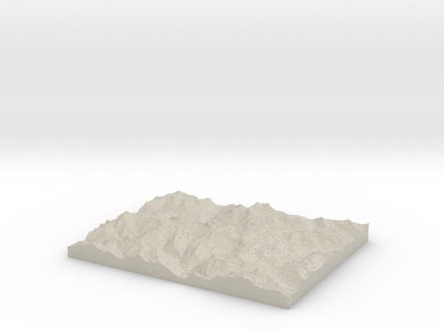 Model of The Trench in Natural Sandstone