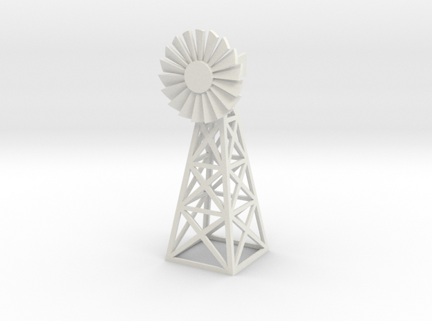 Steel Windmill 1/64 in White Natural Versatile Plastic