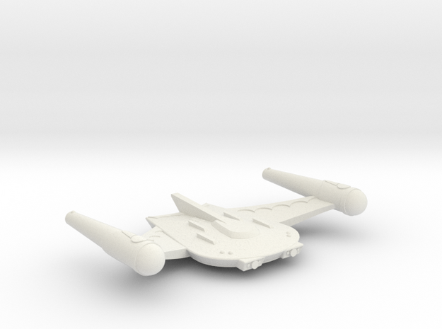 3125 Scale Romulan X-Ship BattleHawk-X Destroyer in White Natural Versatile Plastic