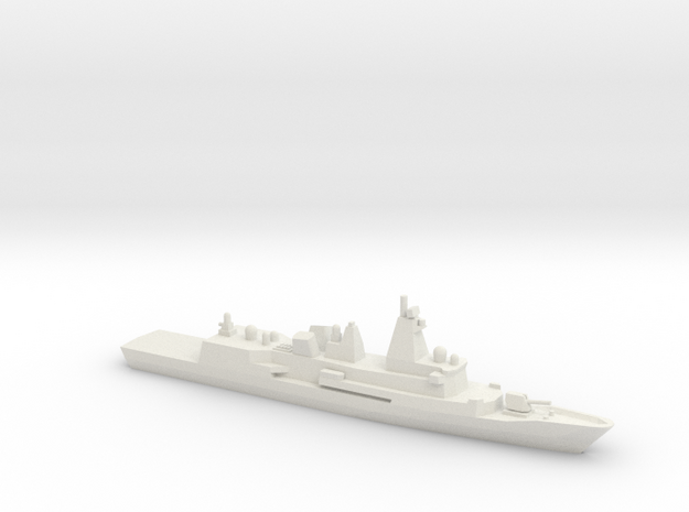 Anzac-class frigate (New Zealand Refitted), 1/1250 in White Natural Versatile Plastic