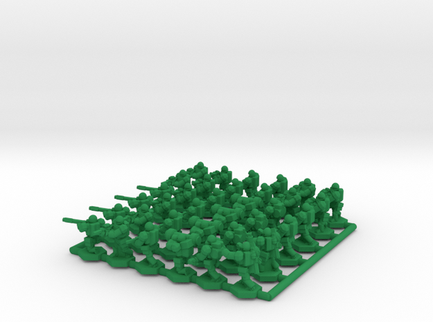 Alternate Infantry Army x36 in Green Processed Versatile Plastic