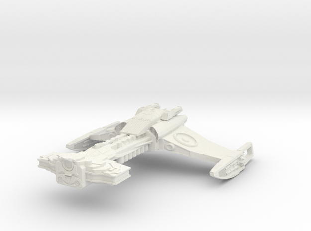 Klingon D32 FireCruiser in White Natural Versatile Plastic