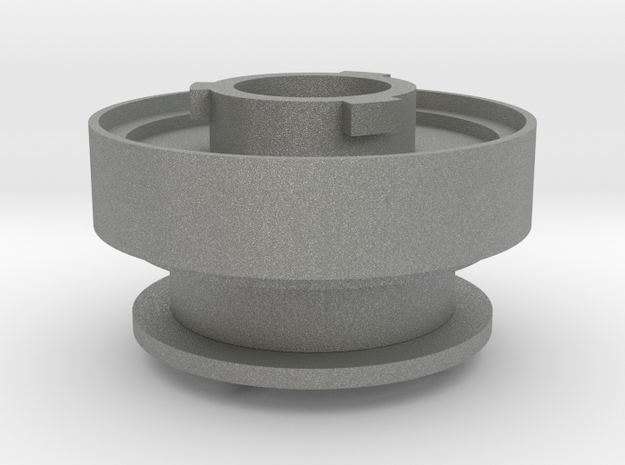 30mm Round to 3M adapter v3 in Gray PA12