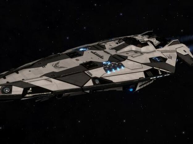 Elite Anaconda starship in Tan Fine Detail Plastic