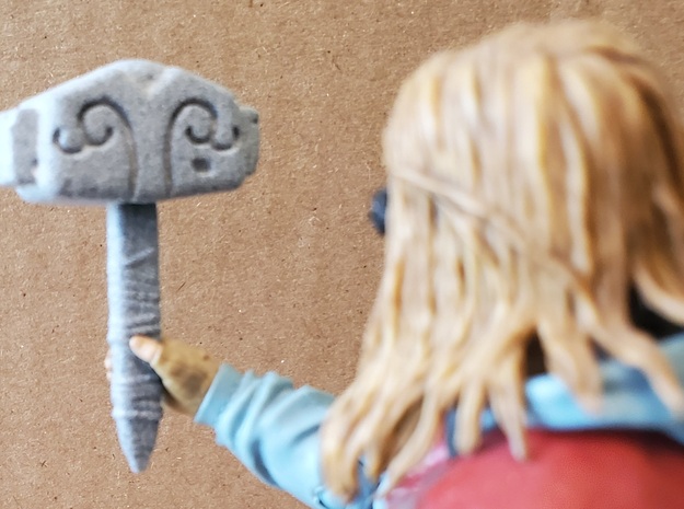 Mjolnir Hammer of Thor in Gray PA12