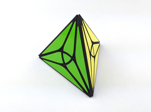 Collider Tetrahedron Puzzle in White Natural Versatile Plastic