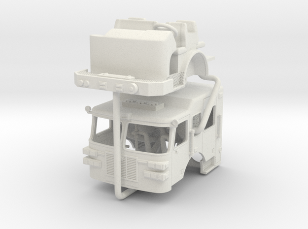 1/87 Columbus Sutphen Engine Cab in White Natural Versatile Plastic