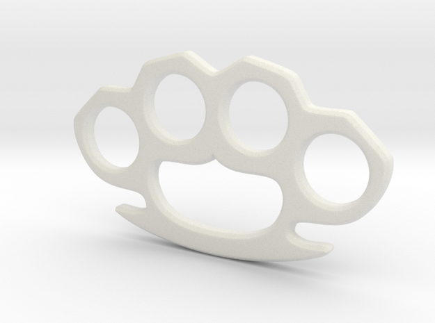 Cosplay Knuckle Dusters Prop in White Natural Versatile Plastic