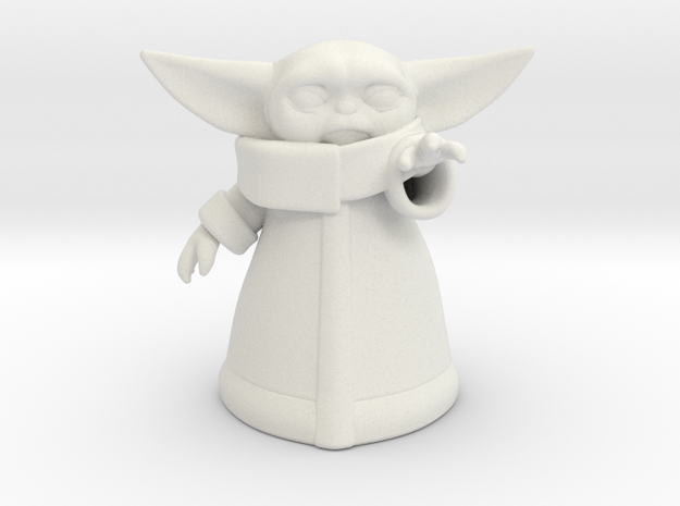 Baby Yoda (Ver.2) in White Natural Versatile Plastic