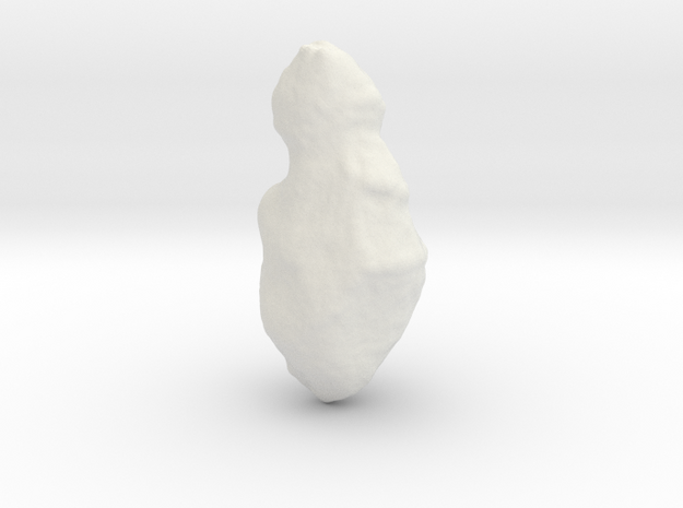 Asteroid 4179 Toutatis in White Natural Versatile Plastic