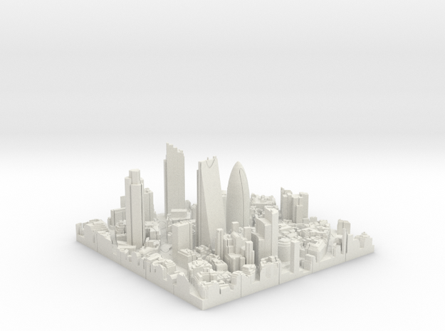 City of London Jigsaw XL in White Natural Versatile Plastic