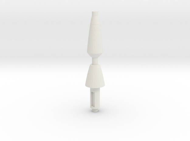 Earthrise wheeljack rocket launcher attachment in White Natural Versatile Plastic