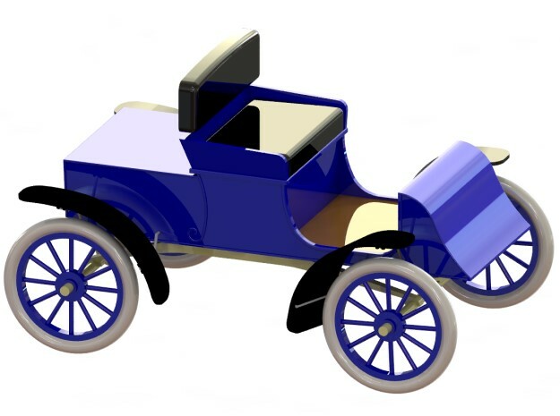 LeRoy Runabout c1903 1/32 in Smooth Fine Detail Plastic