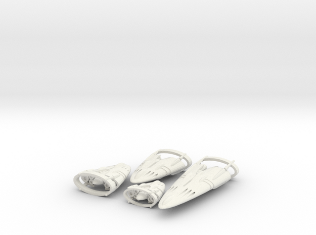 Slipstream E Legacy Set 1-2-3-4 in White Natural Versatile Plastic