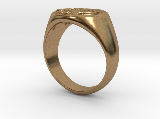 Size 7 Targaryen Ring in Natural Brass: 6 / 51.5