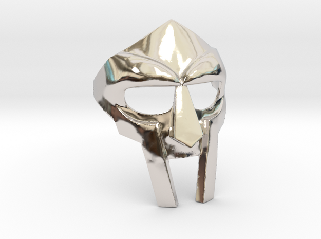 Gladiator Mask in Rhodium Plated Brass