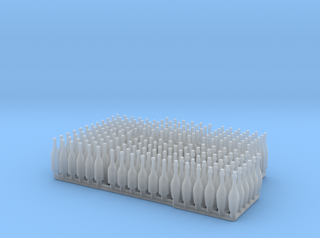 Bottles Ver01 .1:24_ Scale in Tan Fine Detail Plastic