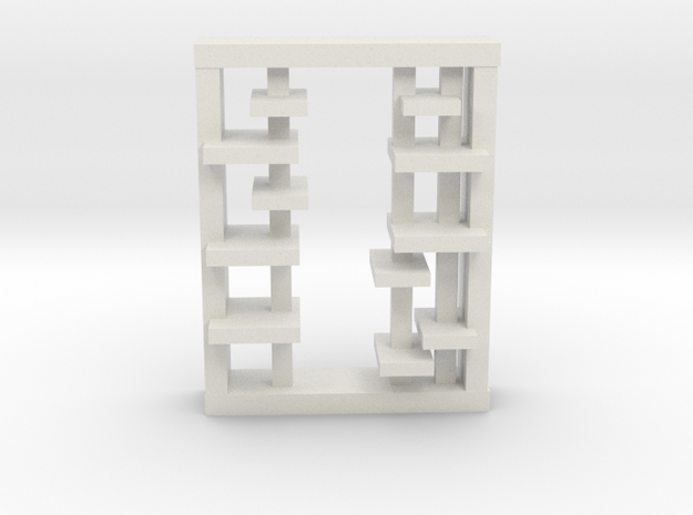 Modern Miniature 1:48 Rack in White Natural Versatile Plastic: 1:48 - O