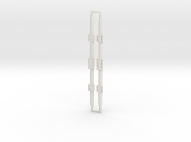 Cargo Bay Stanchion 1/18 (x2) in White Natural Versatile Plastic