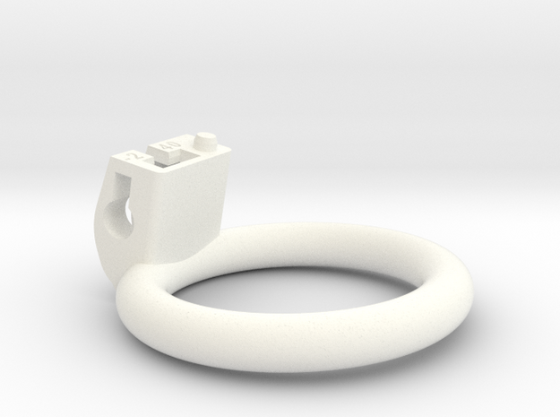 Cherry Keeper Ring - 40mm Flat -2° in White Processed Versatile Plastic