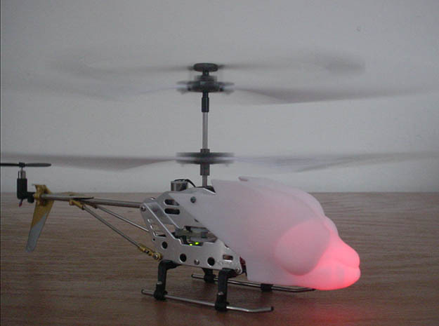 SYMA S107 Dragonfly canopy in White Natural Versatile Plastic