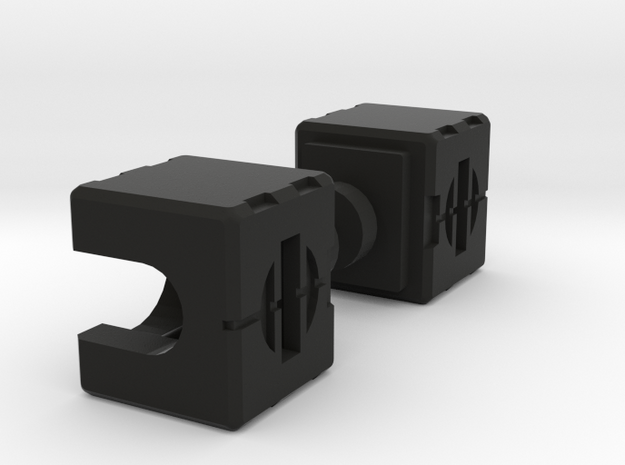 MP Cliffjumper Shoulders for Xtransbot Toro in Black Premium Versatile Plastic