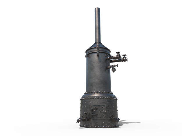 Vertical steam boiler in Gray PA12: 1:48 - O