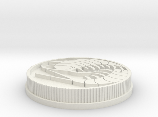Bettleborgs Centipix Coin in White Natural Versatile Plastic