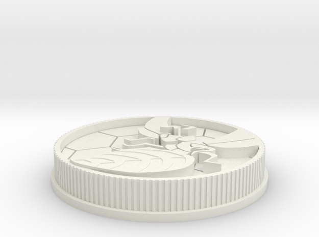 Beetleborgs Hornix Coin in White Natural Versatile Plastic