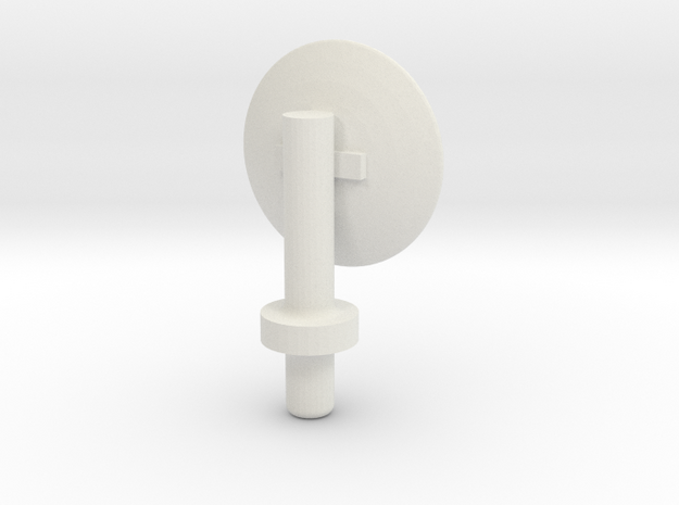 Grandus Round Radar in White Natural Versatile Plastic