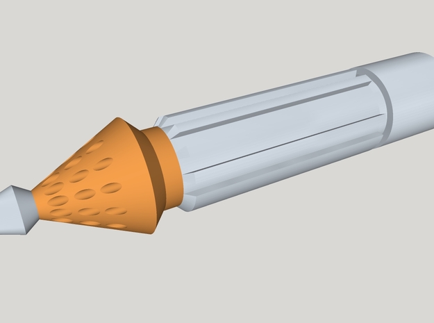 Gauntlet Rocket 1/6,5th Scale in Tan Fine Detail Plastic