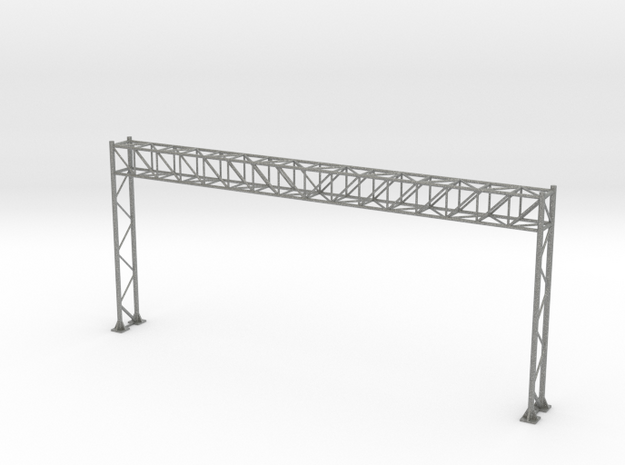 HO Scale Sign Gantry 171mm in Gray PA12