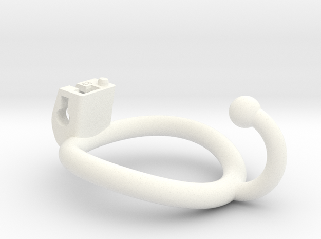 Cherry Keeper Ring - 48mm Ball Hook in White Processed Versatile Plastic