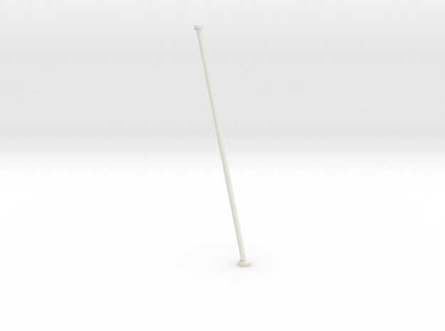 1/24 DKM Schnellboot Flag Pole in White Natural Versatile Plastic