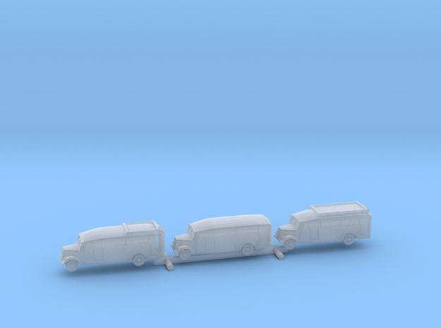 Opel Blitz Bus 3 x 1/220 Z-Scale in Smooth Fine Detail Plastic