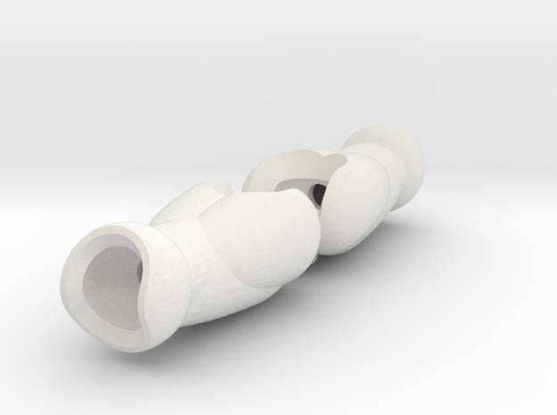 Human ExoSkin fore arm set for ModiBot Mo in White Natural Versatile Plastic