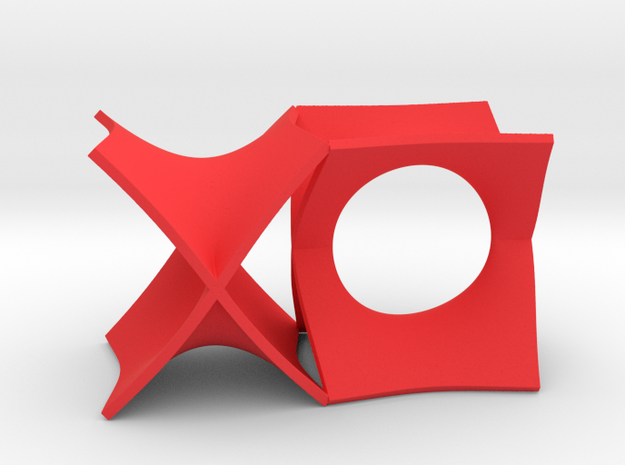 XO in Red Processed Versatile Plastic