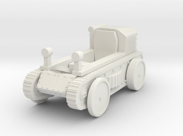 KH-50 tractor wheeled 1:72 in White Natural Versatile Plastic