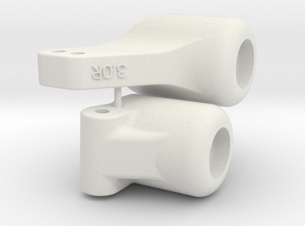 Tamiya Blitzer 3 deg Toe In Rear Upright in White Natural Versatile Plastic