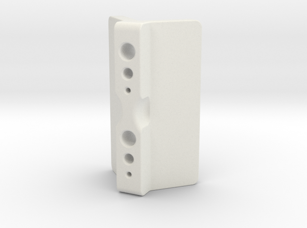 Pinball Cabinet Corner Leg Bolt Hole Jig in White Natural Versatile Plastic
