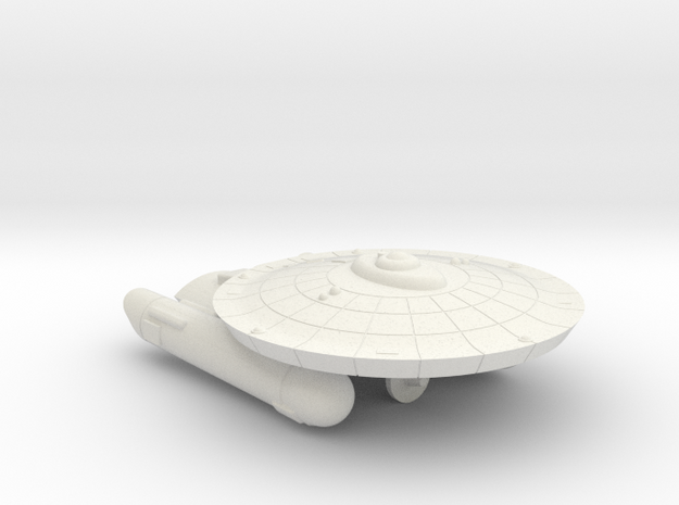 3788 Scale Federation Priority Transport, No Pods in White Natural Versatile Plastic