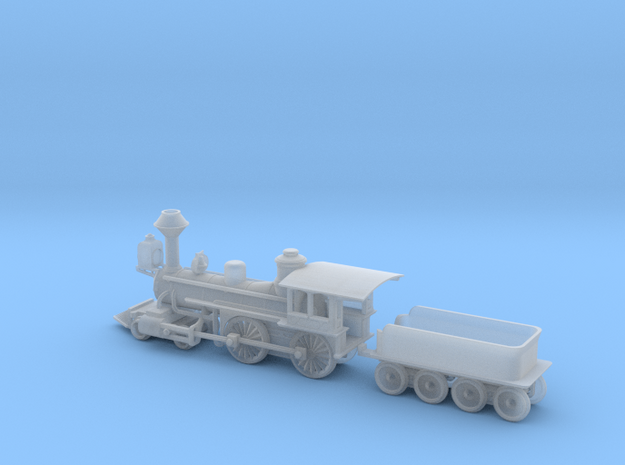Grant 4-4-0 Locomotive - Nscale in Tan Fine Detail Plastic