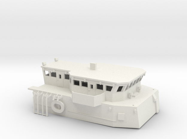 HMCS Kingston, Superstructure (1:72) in White Natural Versatile Plastic