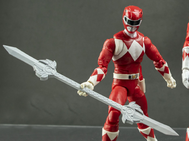 Curse of the Black Dragon : Ranger Sentry Red PS in White Natural Versatile Plastic