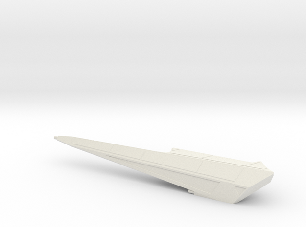 1/1000 Klingon TOS Battlecruiser Left Nacelle in White Natural Versatile Plastic