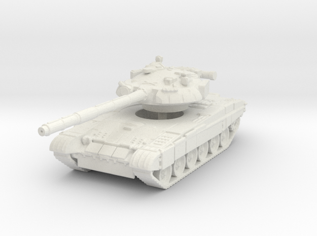 T-80U MBT 1/144 in White Natural Versatile Plastic