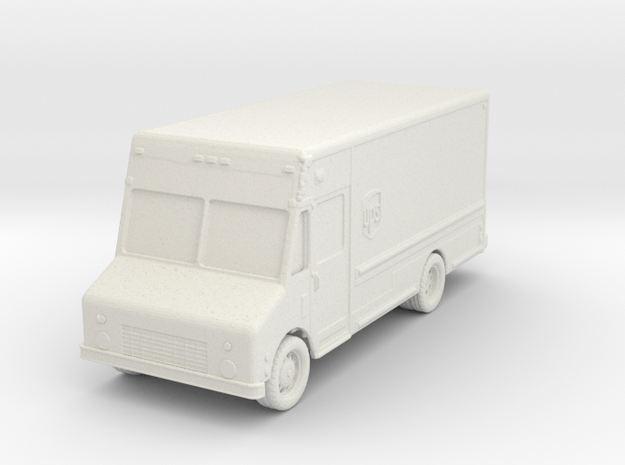 UPS Delivery Van 1/72 in White Natural Versatile Plastic