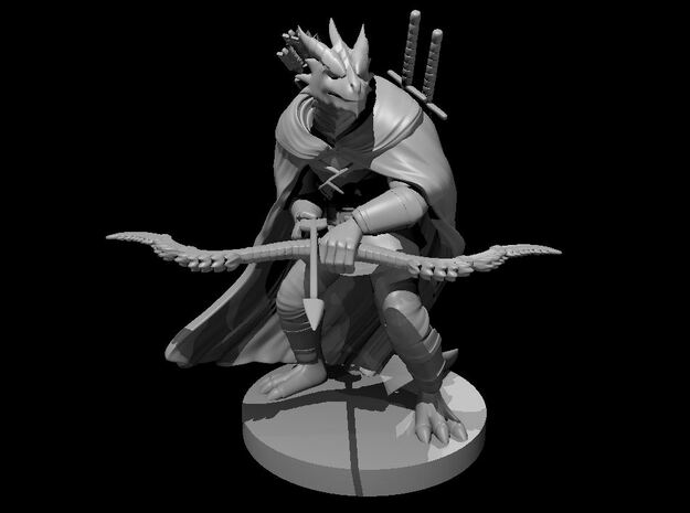 Dragonborn Male Ranger in Tan Fine Detail Plastic